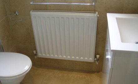 New radiator and en-suite accessories